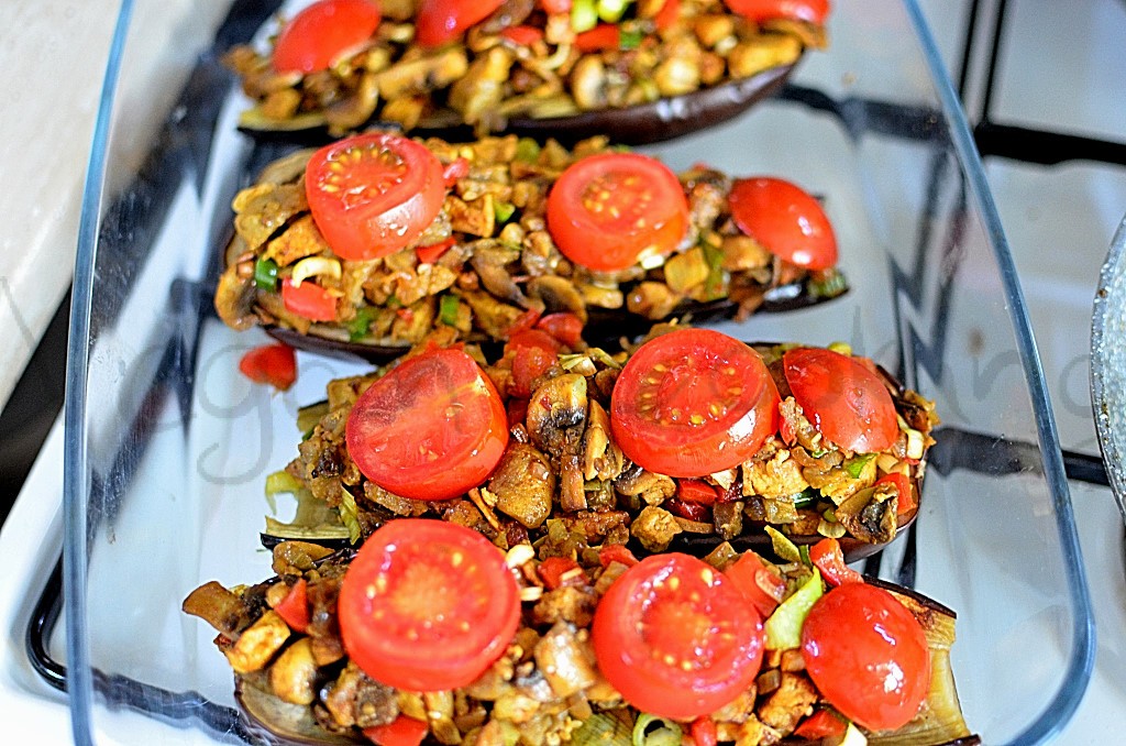 Plnený baklažán – vegancooking.sk